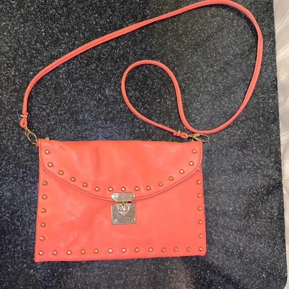 Bright Coral Pink Small Purse